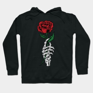 Bone Hand Rose Hoodie